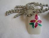 Hand Painted Mauve Flower