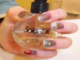 Flat Sequin Designs Over Nail Enamel