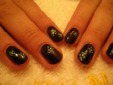 Louise -  Black & Blue Nail Art