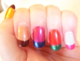 More Funky French Colour Options Using Nail Enamel
