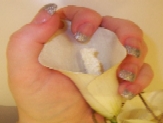 Silver Glitter Tips - Using Liquid & Powder