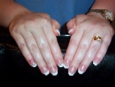 Me - CND White & Clear Sculpted