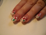 Hand Painted White Hibiscus Flowers Over Graphix Tips